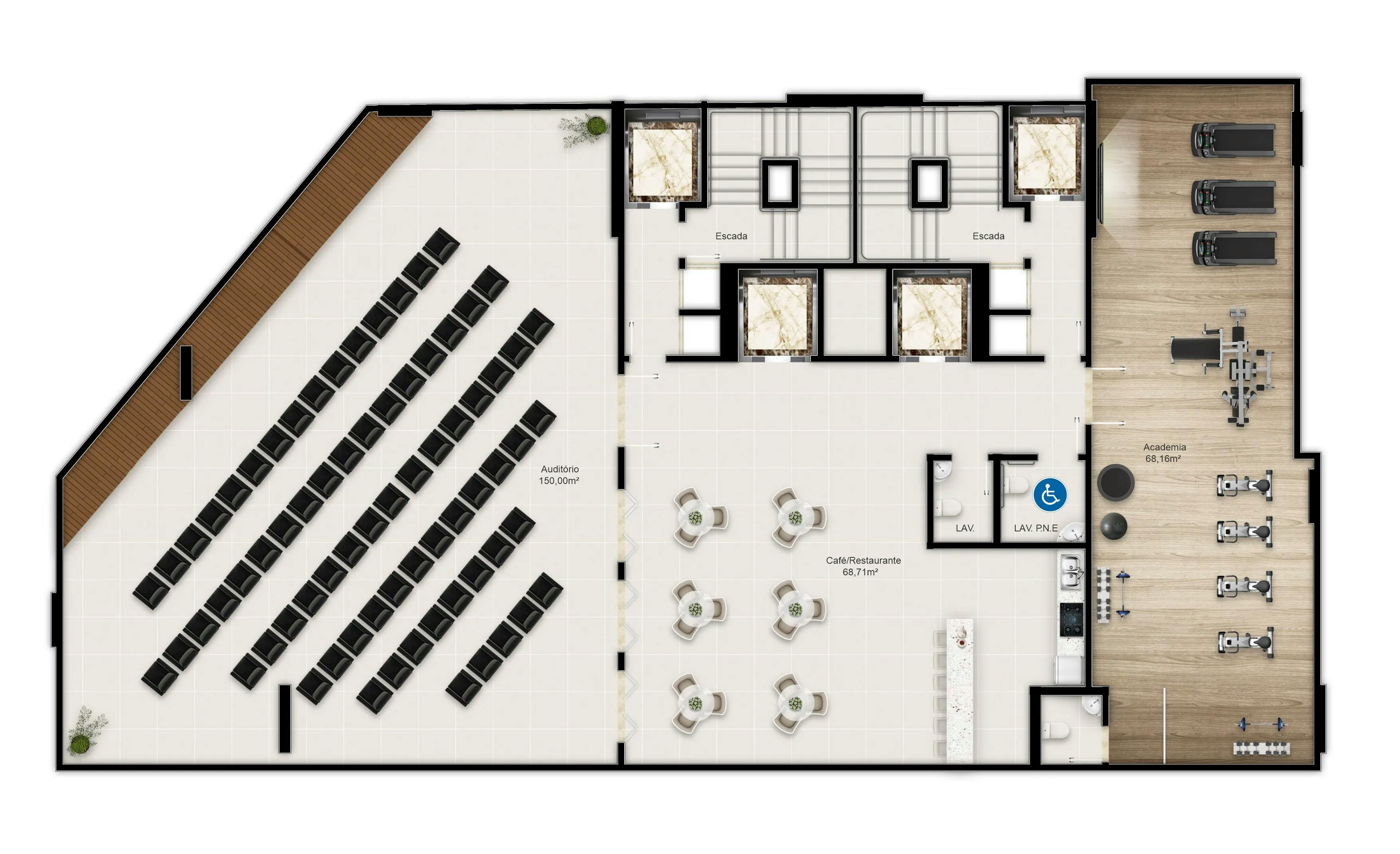 Vision Tower Flats - Auditório e academia